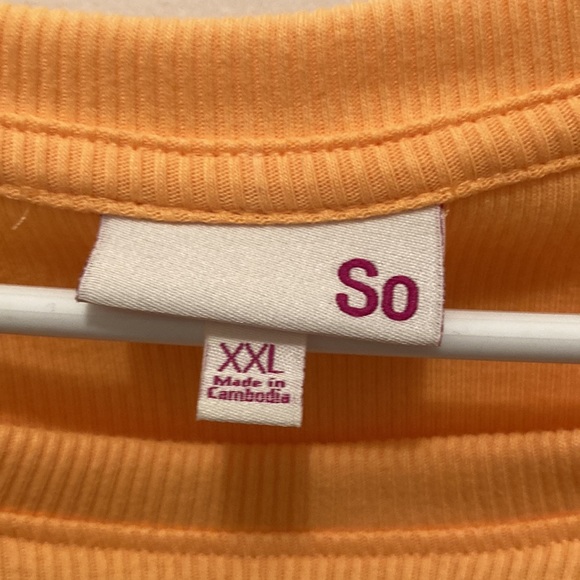 NWT orange ribbed t shirt XXL - Picture 2 of 5